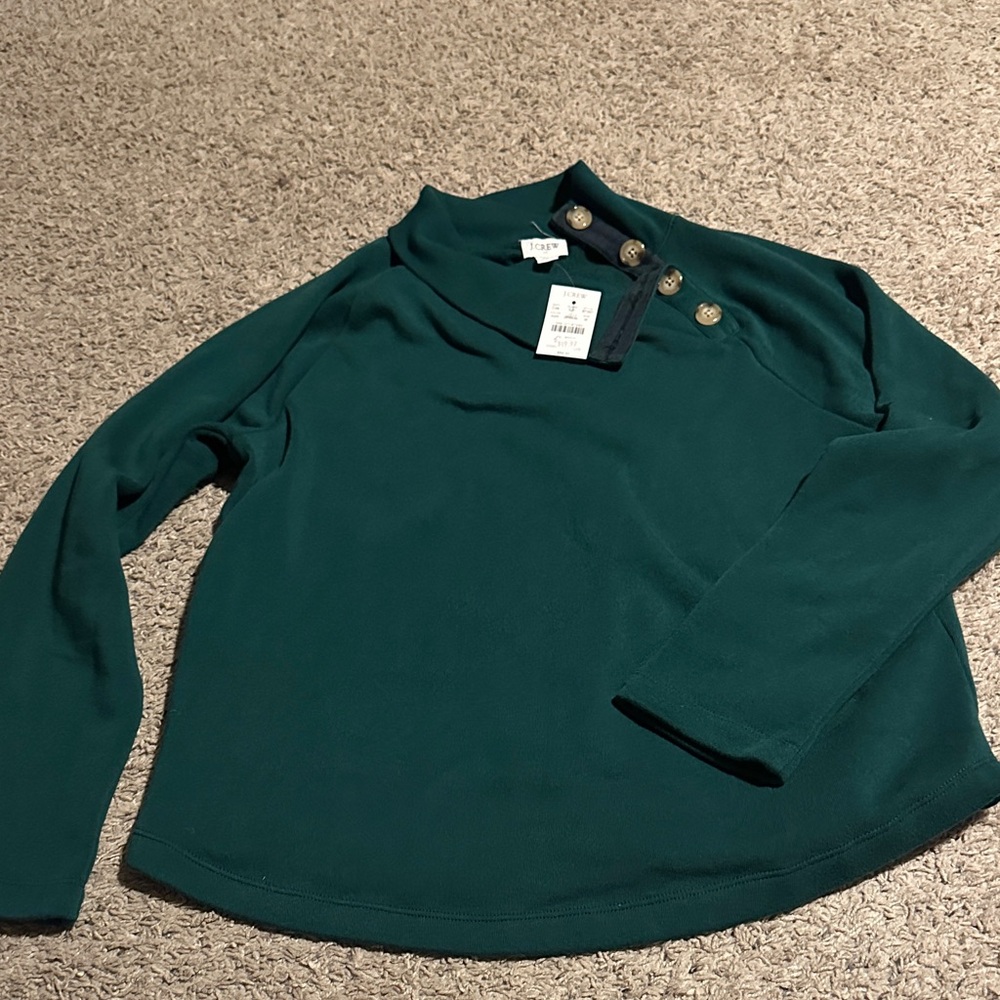 J. Crew Green Button-Up Shirt